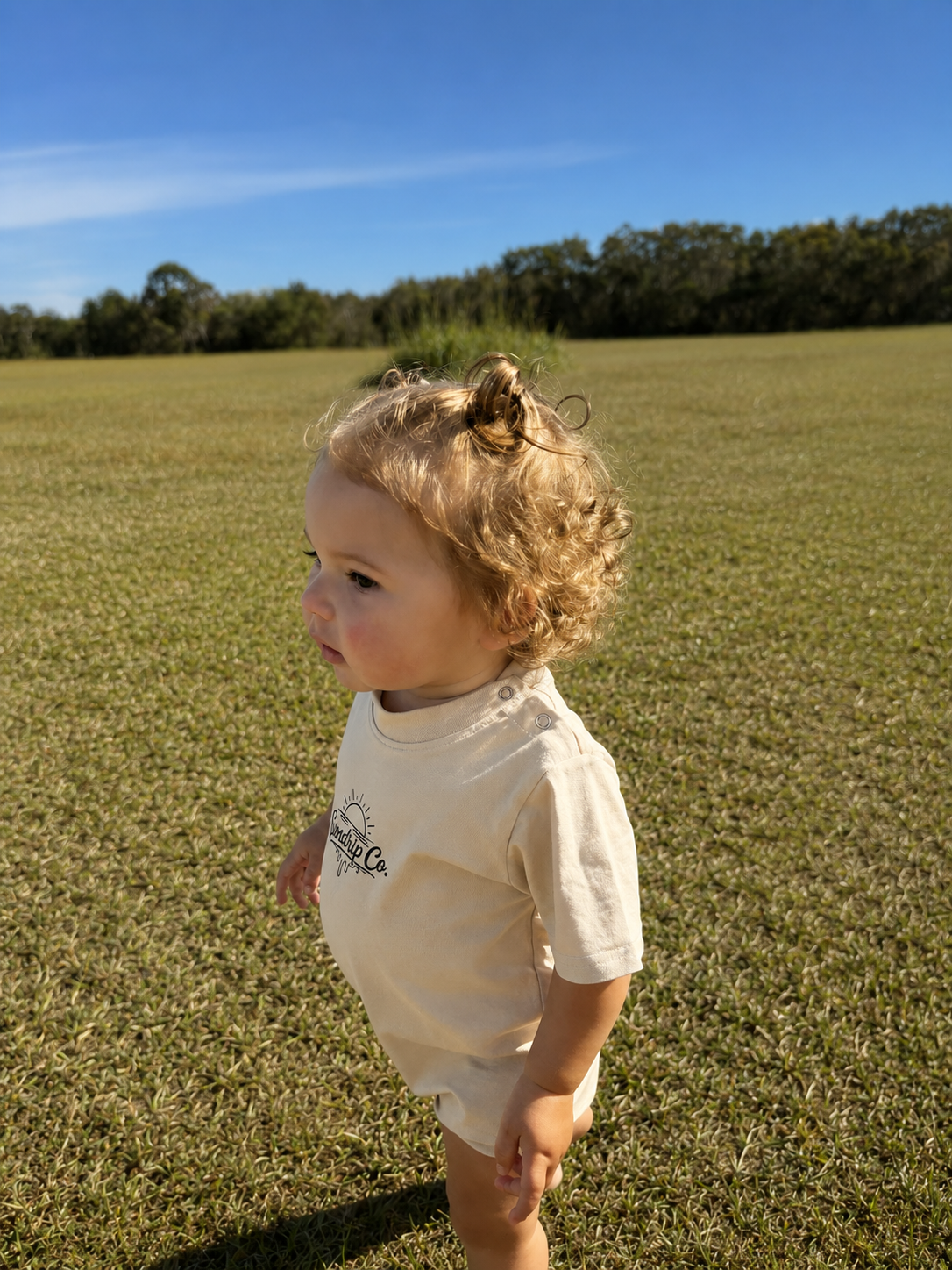 Baby Everyday Romper - Beige