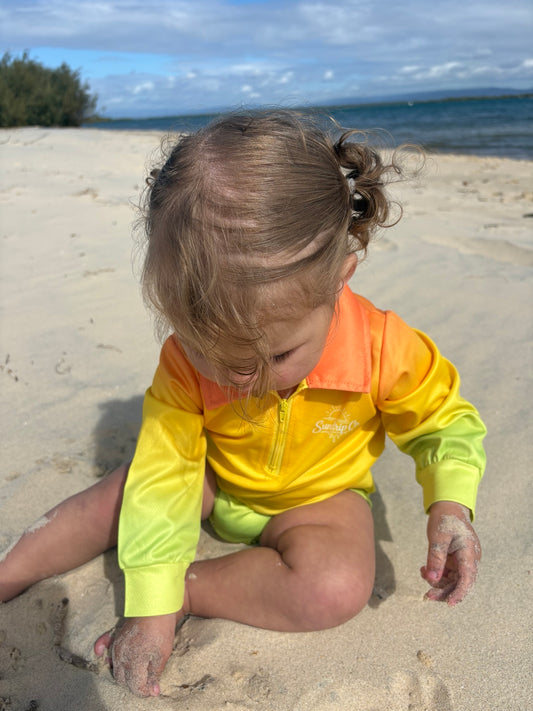 Baby UPF 50+ Fishing Rompers - Little Citrus