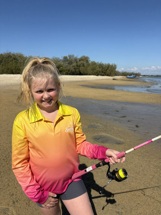 Kids' UPF 50+ Fishing Shirts - Sunrise Scoop