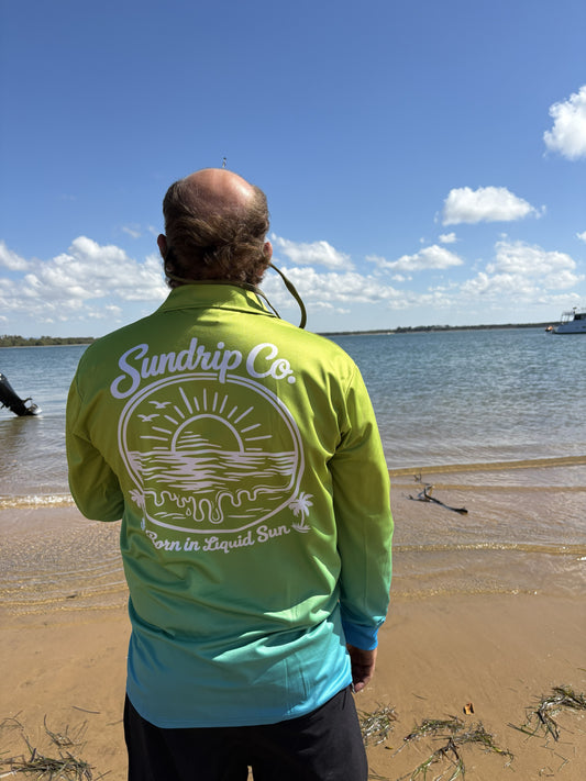 Men's UPF 50+ Fishing Shirt - Lagoon Drift