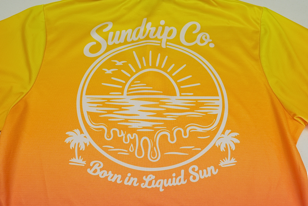 Men's UPF 50+ Fishing Shirt - Sunrise Sorbet