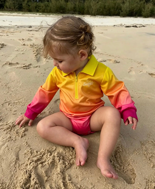 Baby UPF 50+ Fishing Rompers - Little Sunrise