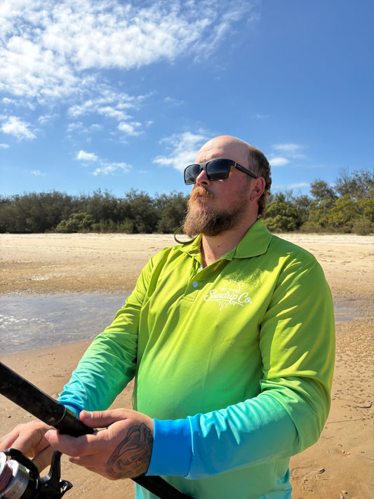 Men's UPF 50+ Fishing Shirt - Lagoon Drift
